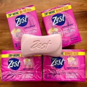 Zest Lush Orchid & Almond Oil Soap 8 Pink Bars